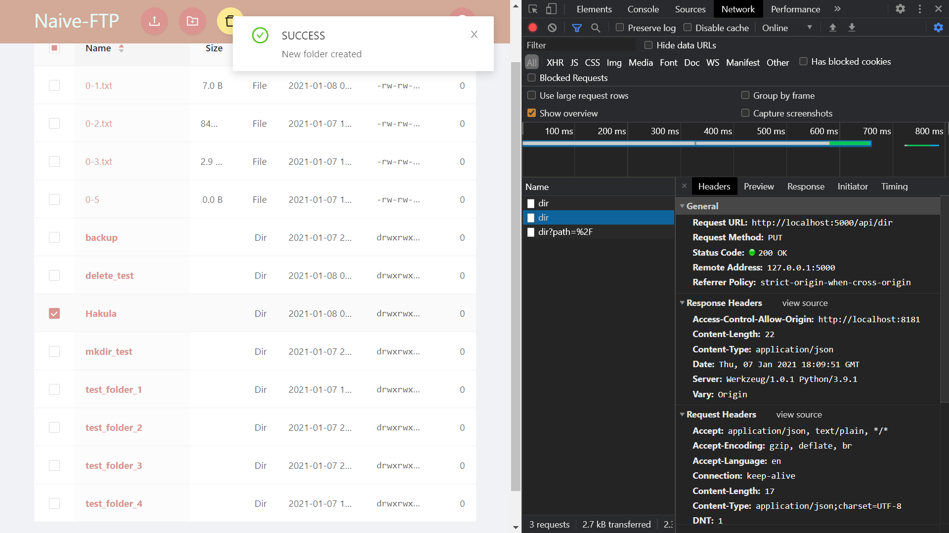 Client GUI sends HTTP requests to client handler