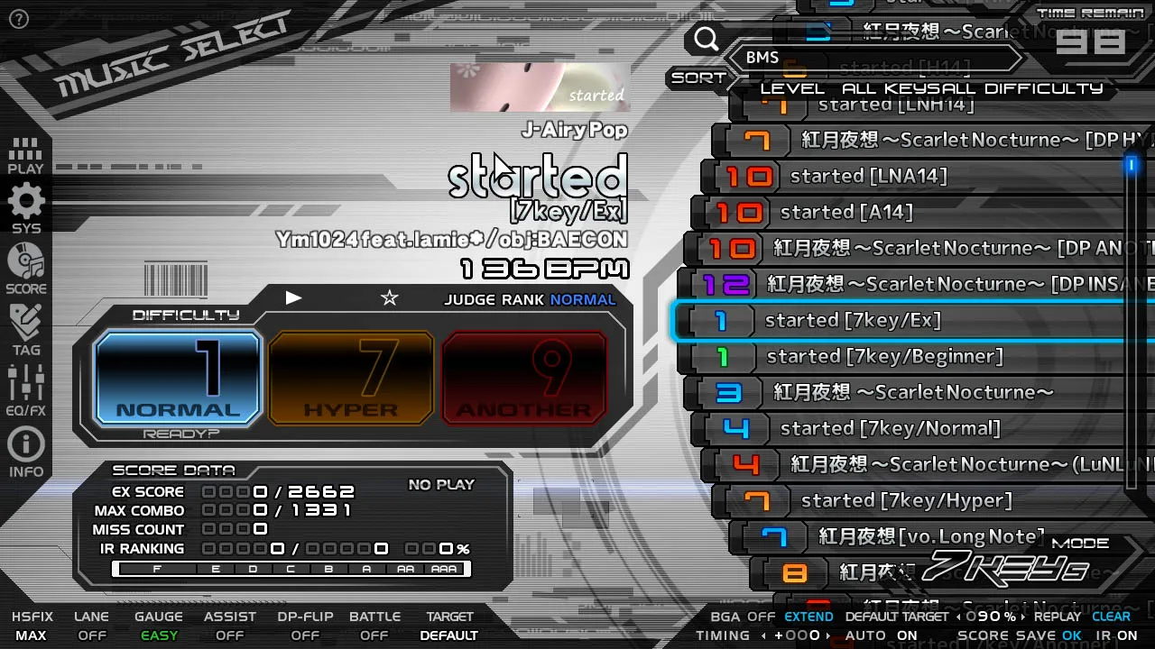 选曲列表
